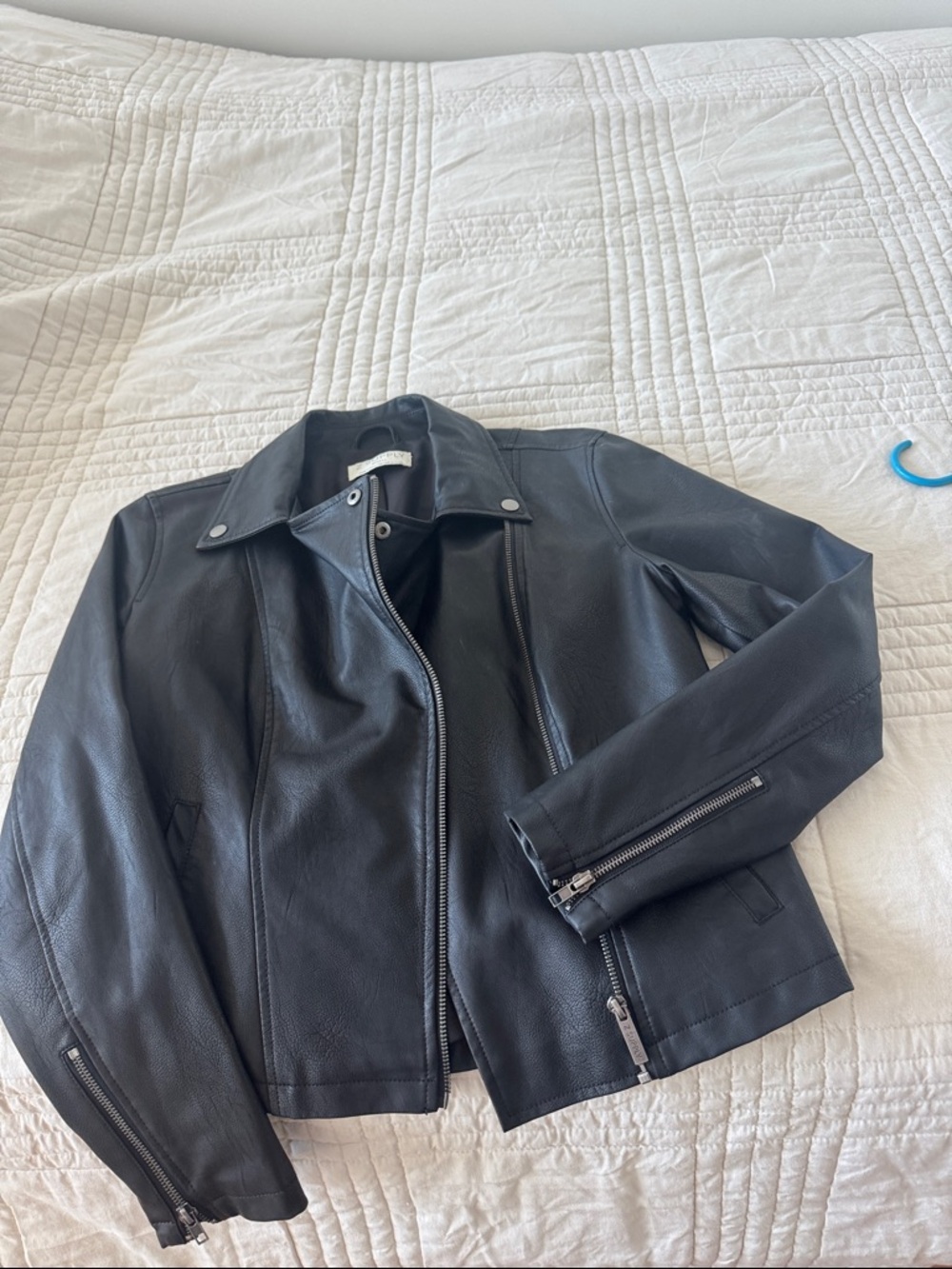 Black Leather Moto Jacket